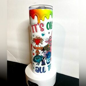 Colorful Inside Out Character Tumbler